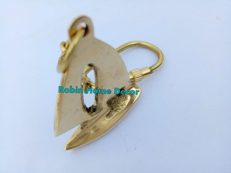Sailboat Keychain Brass Keychain Maritime Nautical Yatching Christmas Gift